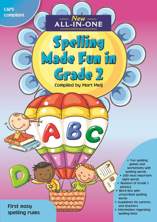 New All-In-One Spelling Made Fun in Grade 2 – A Spelling Workbook for Home Language